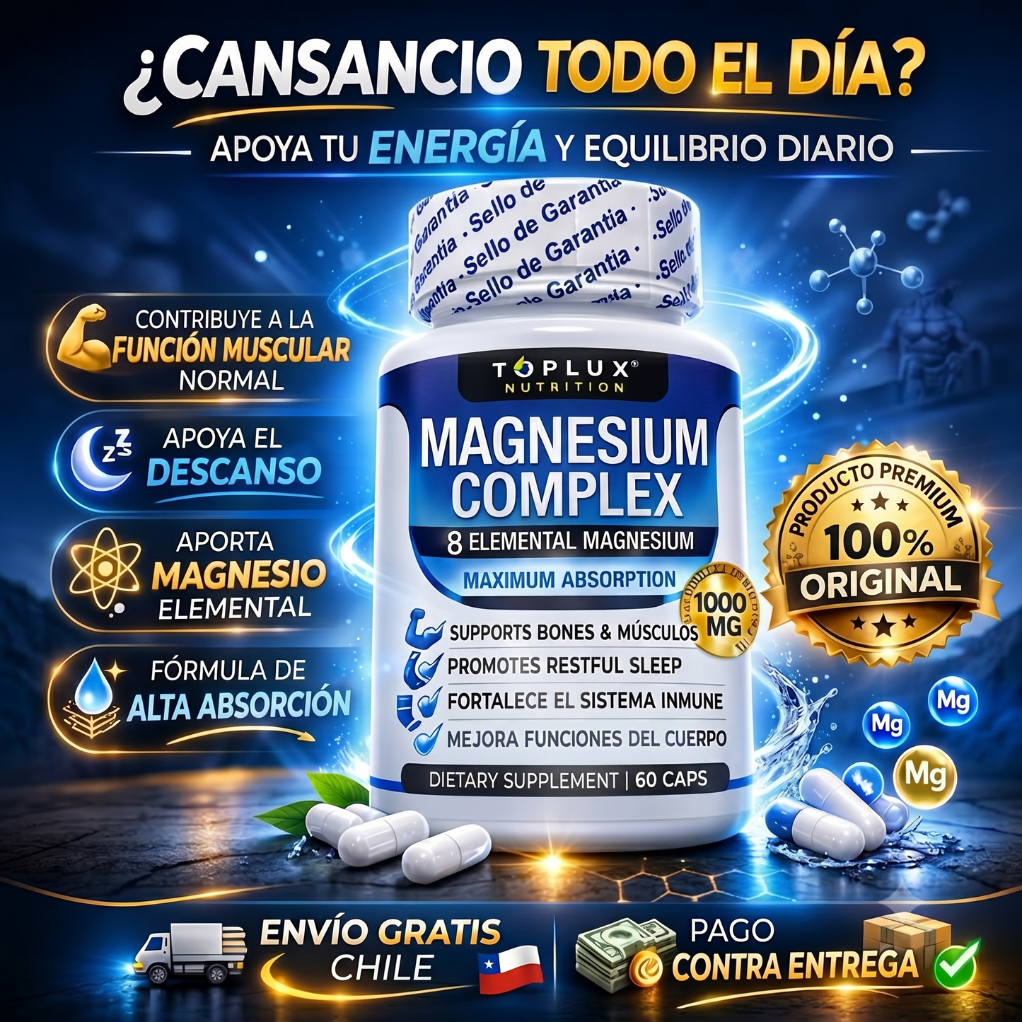Suplemento Magnesium Complex 8 En 1