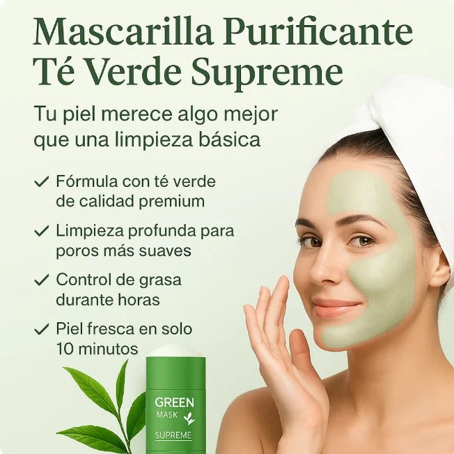 Mascarilla Purificante de Té Verde — Flower Secret